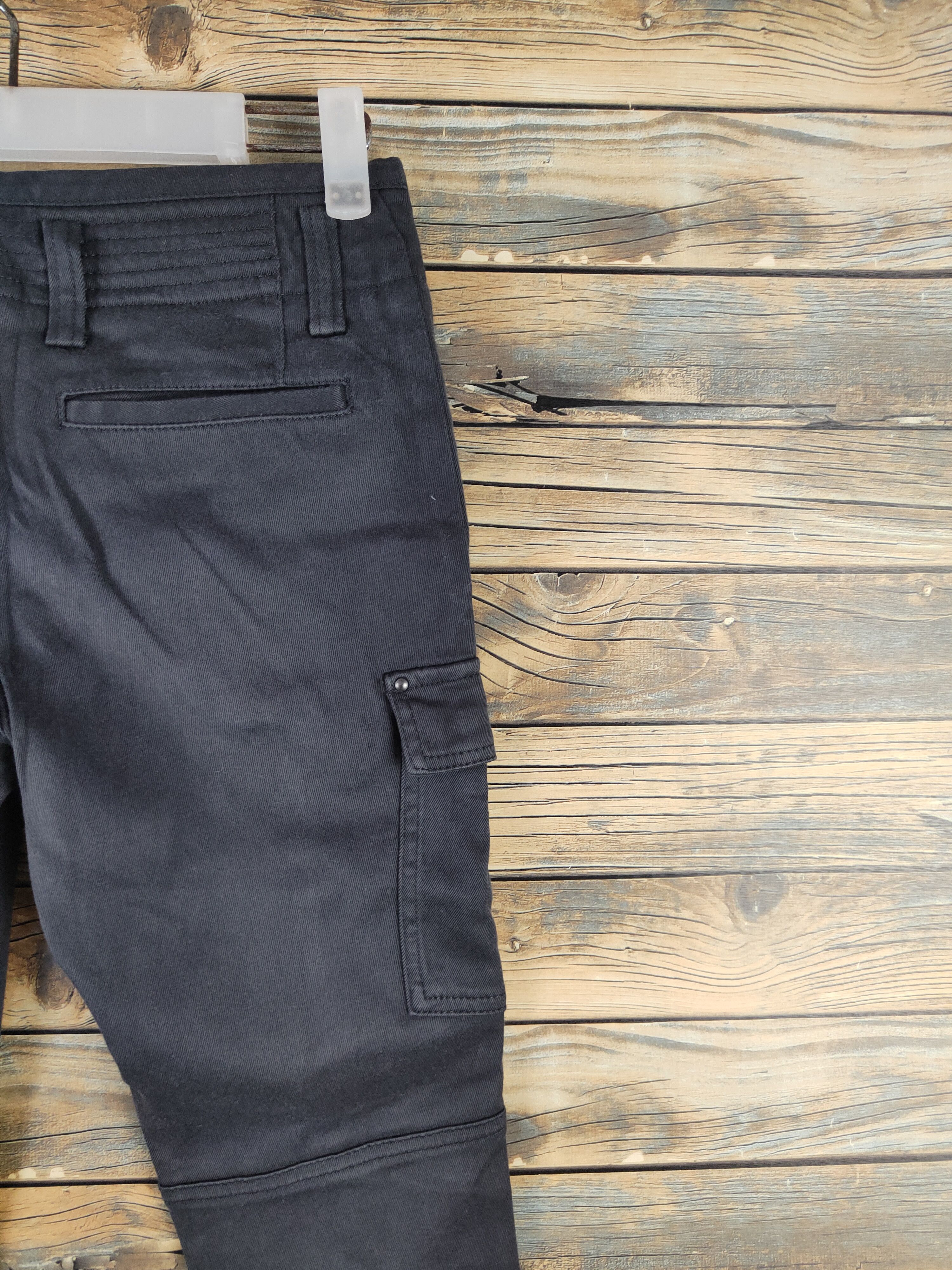 Japanese Brand DL Des Pres Black Multipocket Cargo Pants #2421 Size 26" / US 2 / IT 38 - 10 Thumbnail
