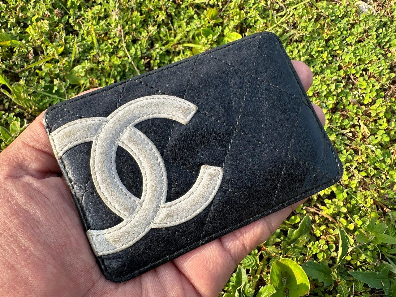 Chanel Authentic Chanel Cambon Line Quilted Lambaskin Card Case Size ONE SIZE - 1 Thumbnail