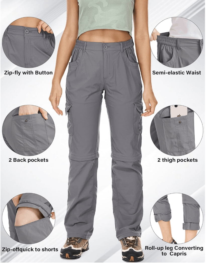 Rei REI Pants Petite Zip-Off-Shorts-Convertible Cargo Outdoor Size 28" / US 6 / IT 42 - 1 Thumbnail