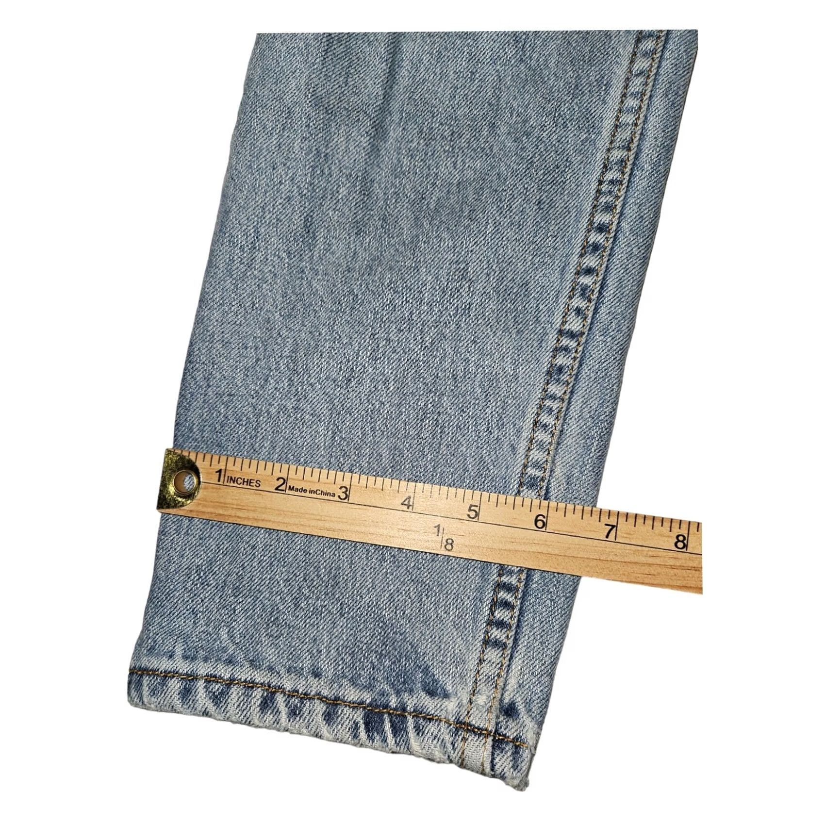 Levi's VINTAGE Levi's 550 Jeans Juniors 4M Relaxed Tapered Mid Rise 28in Blue 90s Grunge Hipster Womens Jeans Size 27" / US 4 / IT 40 - 7 Thumbnail