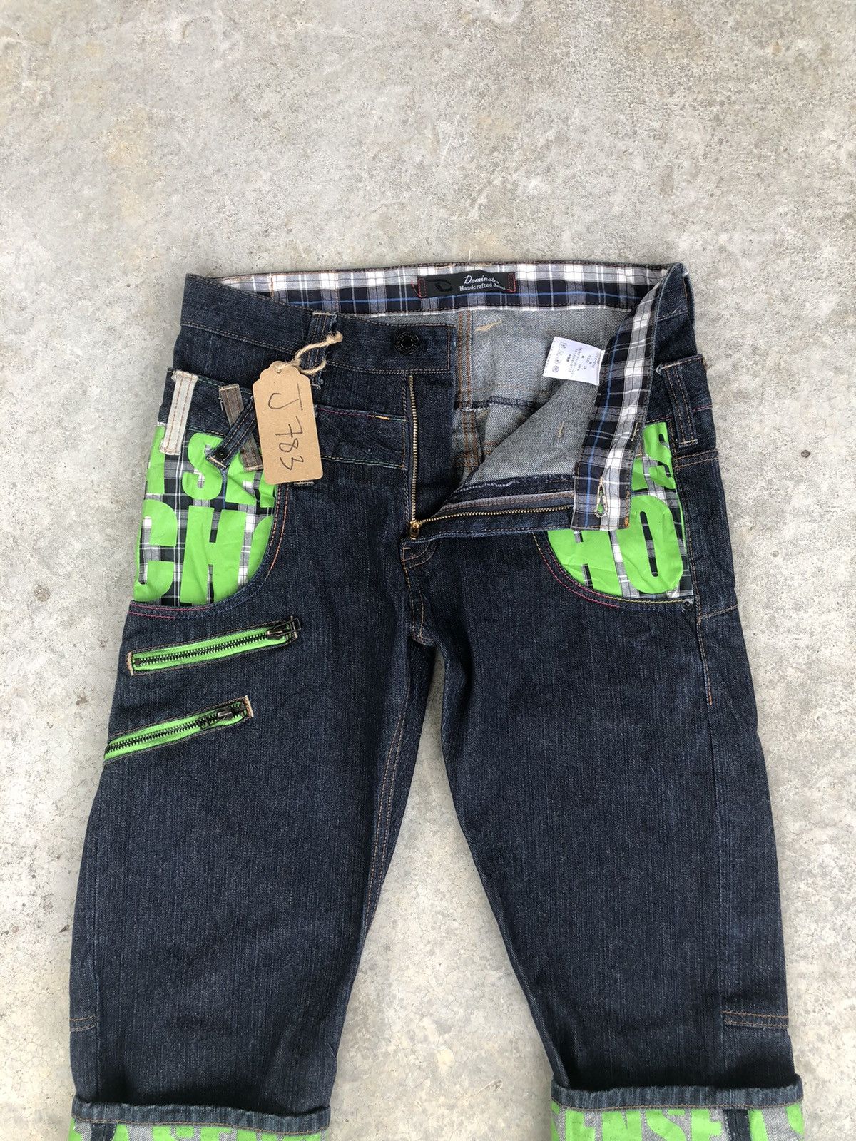 Hysteric Glamour Japanese Dominate Handcrafted Double Waist Distressed Jeans Size US 30 / EU 46 - 3 Thumbnail