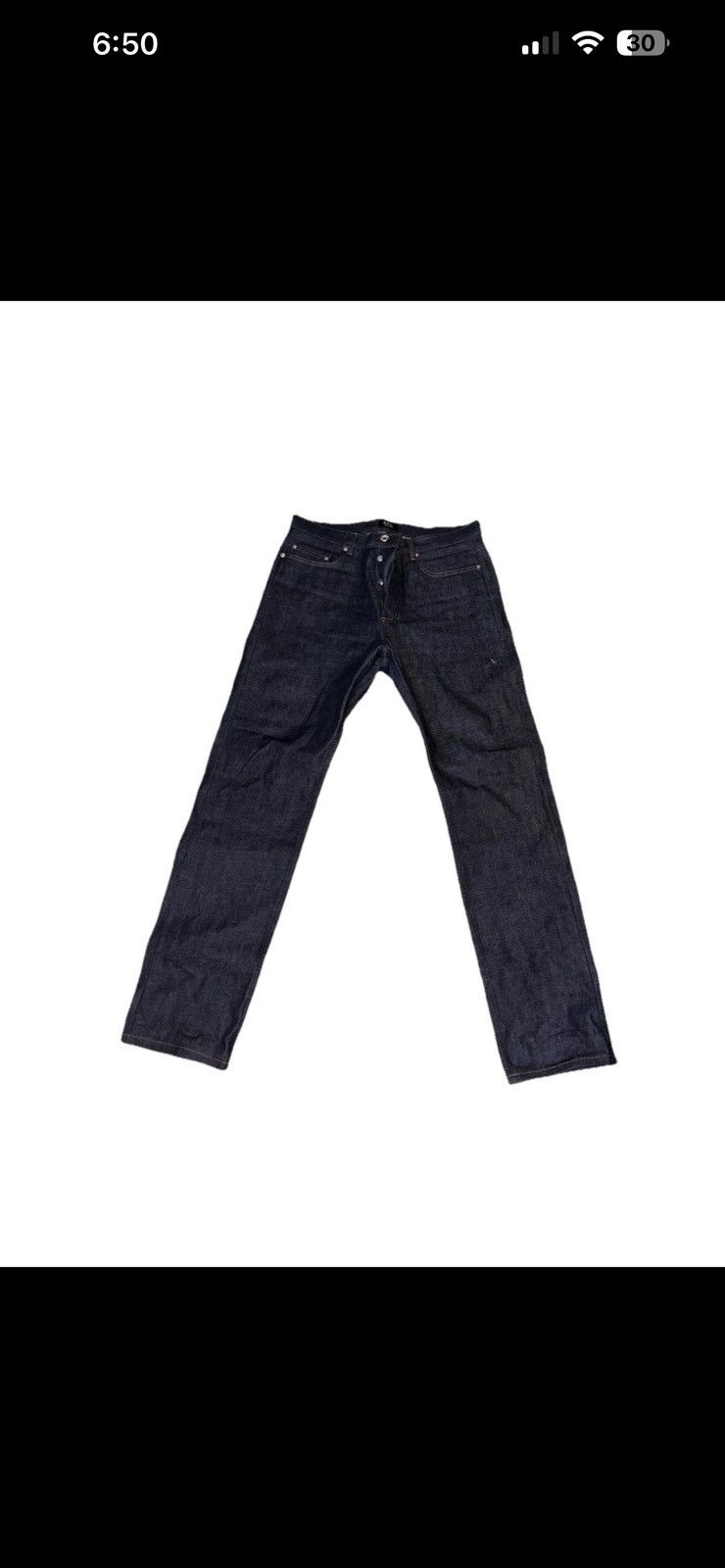 A.P.C. APC Men's Standard Size 33 Dark Wash Jeans Size US 33 - 1 Thumbnail