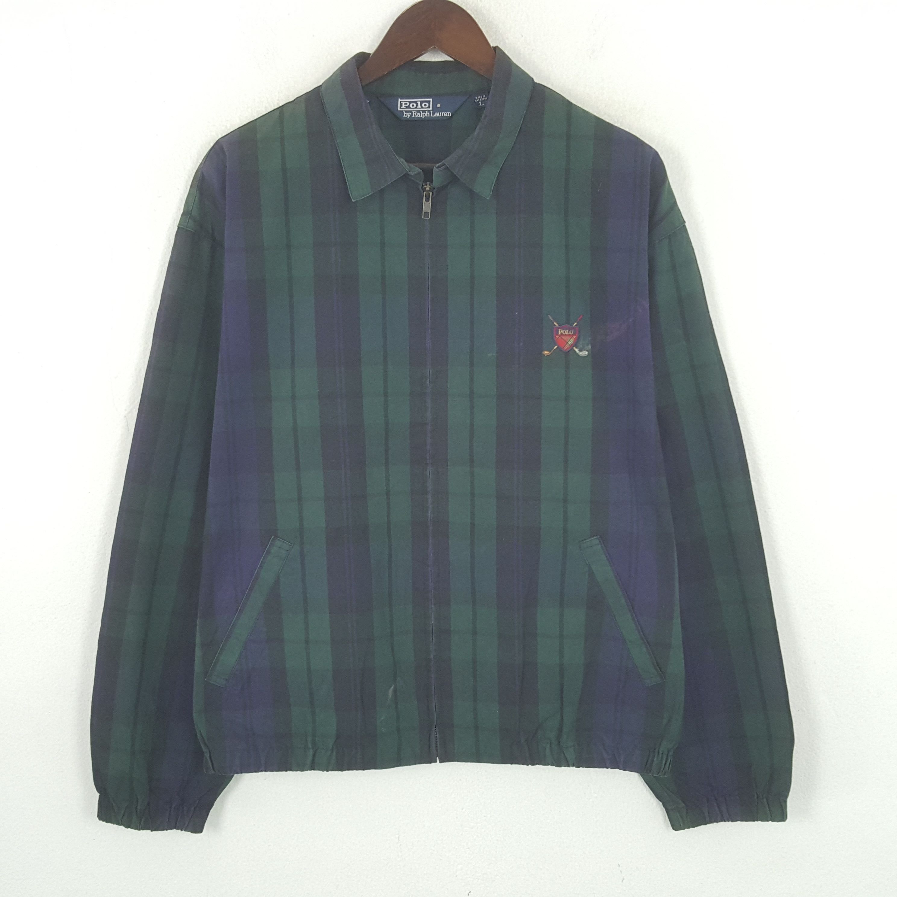 Polo Ralph Lauren Vintage Polo by Ralph Lauren Black Watch Zipper Jacket Size US L / EU 52-54 / 3 - 1 Thumbnail