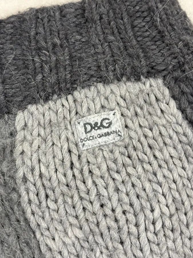 Dolce & Gabbana AW2010 Dolce & Gabbana Grey Patchwork Wool Cardigan Size US L / EU 52-54 / 3 - 10 Thumbnail