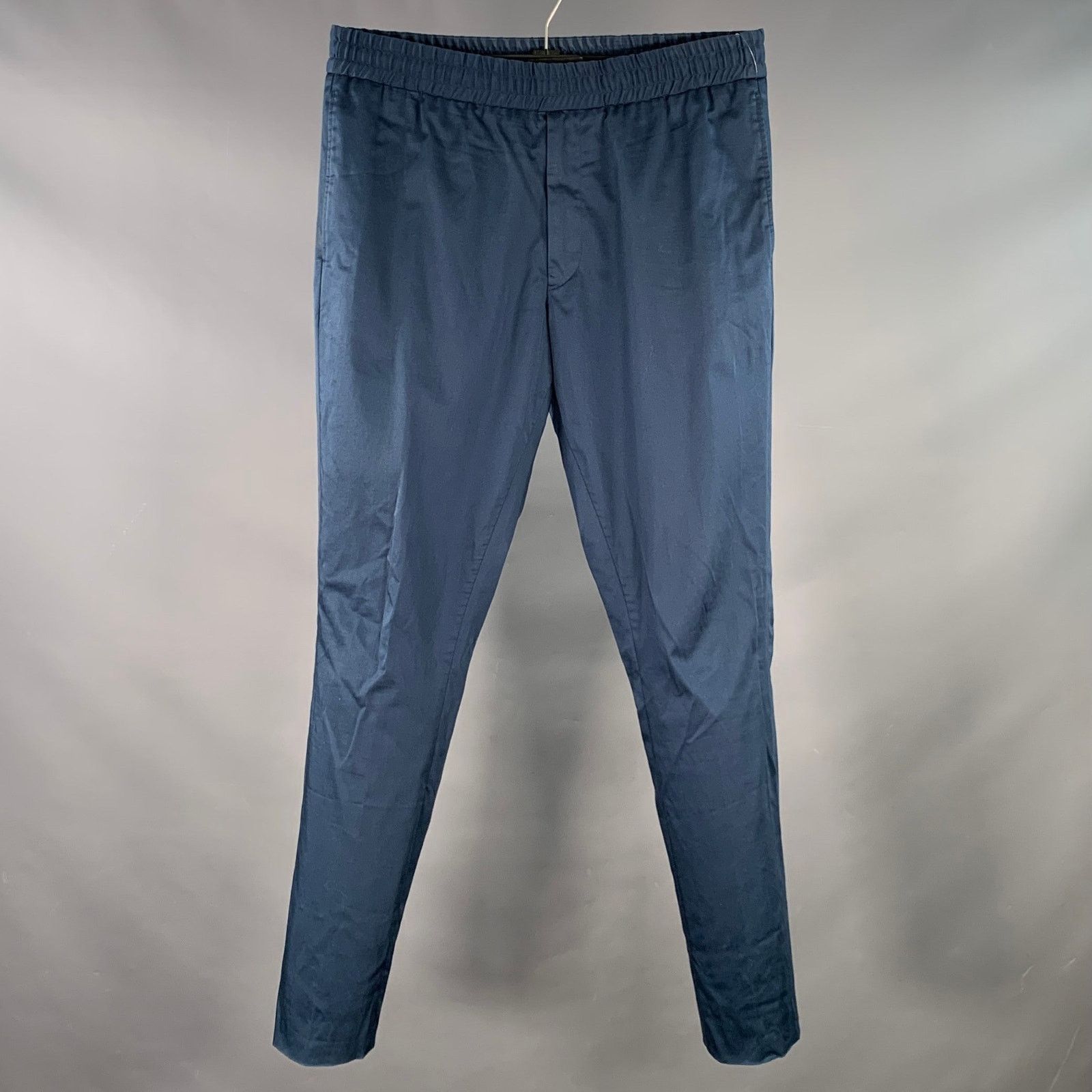 Paul Smith Size 32 Navy Drawstring Waistband Tapered Casual Pants Size US 32 / EU 48 - 1 Thumbnail