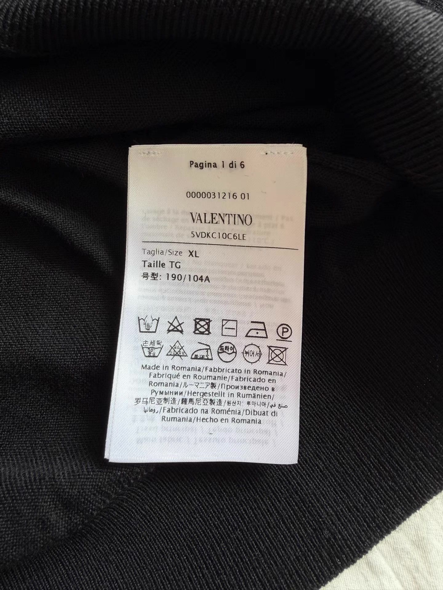 Valentino Valentino Men's Superfine Wool Sweater Ｑ23 Size US XL / EU 56 / 4 - 5 Thumbnail