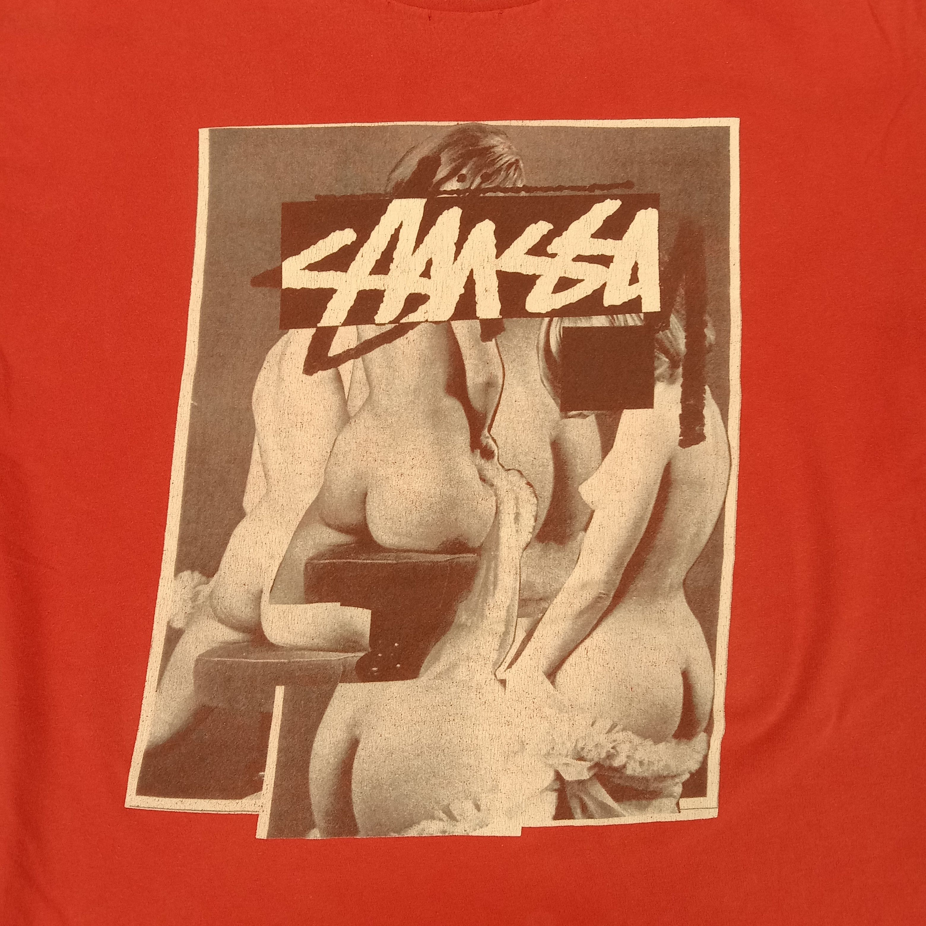Stussy × Vintage Stussy American Streetwear Style Naked Tshirt Size US XL / EU 56 / 4 - 2 Thumbnail