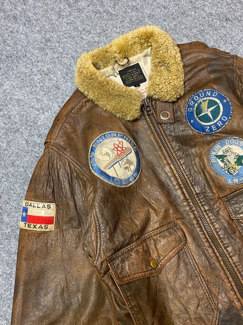 Avirex Avirex G-1 leather jacket 80 style amargedon style Size US L / EU 52-54 / 3 - 3 Thumbnail