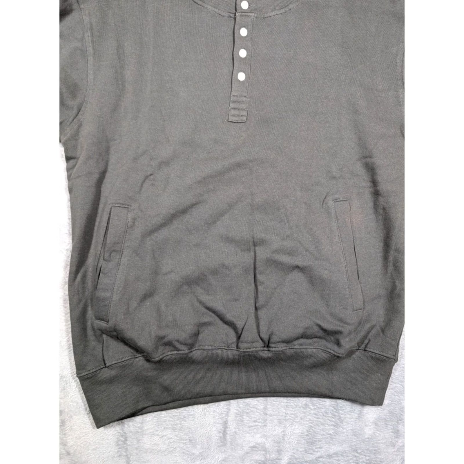 Vintage Mens Cash Crop Heavy Weight Crew Neck Sweater Pockets Elbow Pads Sz L Green Casual Outdoor Hiking Walking Mens Size US L / EU 52-54 / 3 - 3 Thumbnail