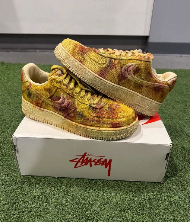 Nike × Stussy Size 8.5- Stussy Nike Air Force 1 Low Los Angeles Hand Dyed Size US 8.5 / EU 41-42 - 1 Thumbnail
