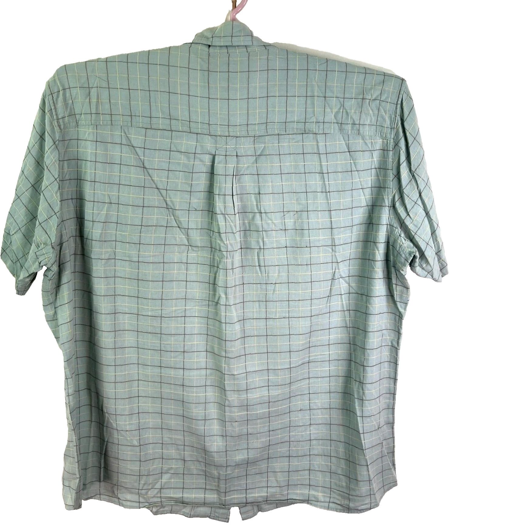 Vintage VINTAGE Woolrich Shirt Short Sleeve Plaid Button-Up Men’s 2XL Green Cotton Casual Fall Spring Summer Size US XXL / EU 58 / 5 - 5 Thumbnail