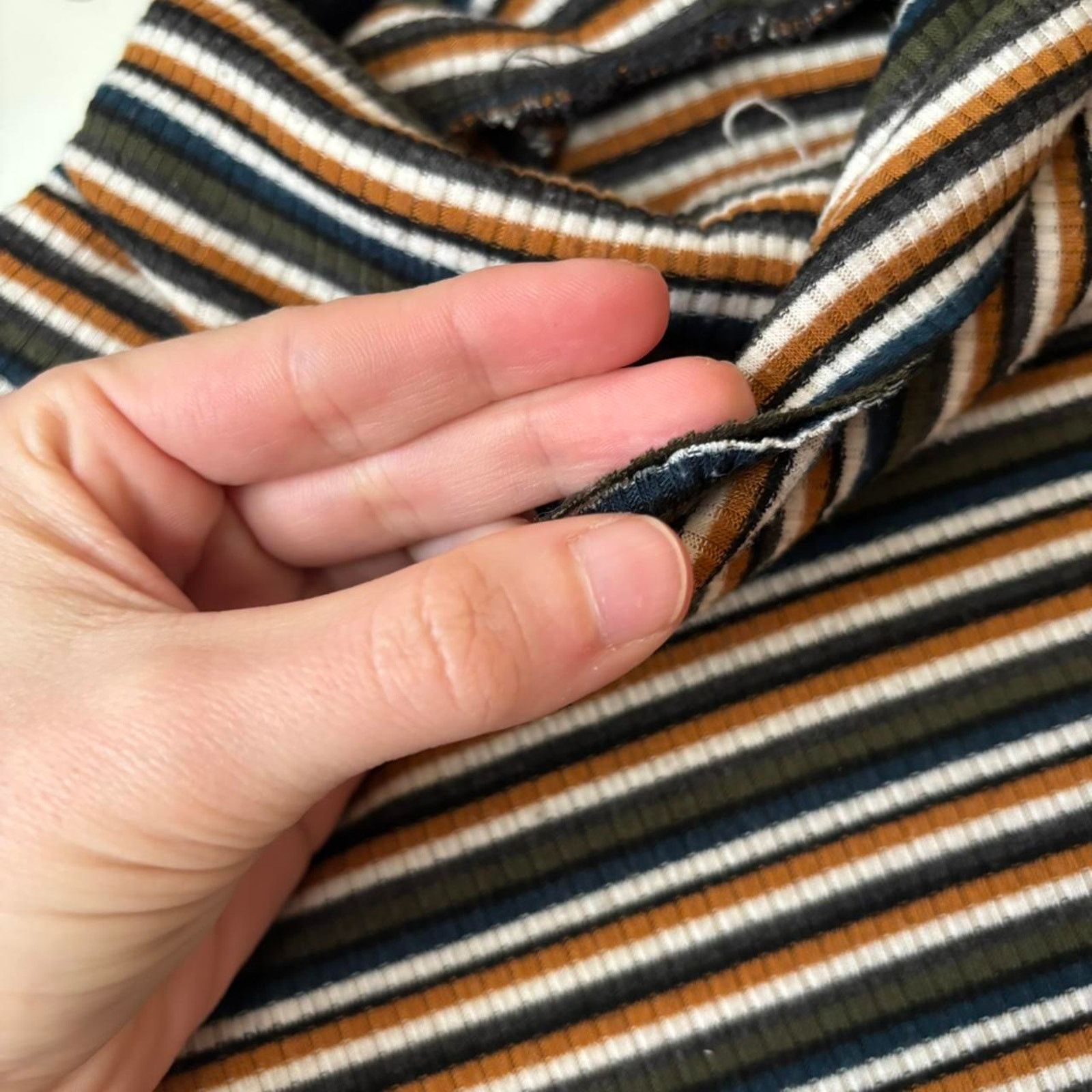 Other Camp Collection 1970s Style Stripe Ribbed Turtleneck XS Size XS / US 0-2 / IT 36-38 - 6 Thumbnail