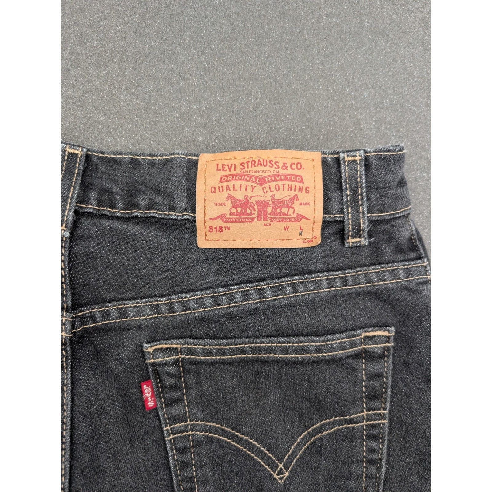 Levi's Levi’s 515 Bootcut Jeans Women’s 10 Petite Gray Wash Stretch Size 32" / US 10 / IT 46 - 5 Thumbnail
