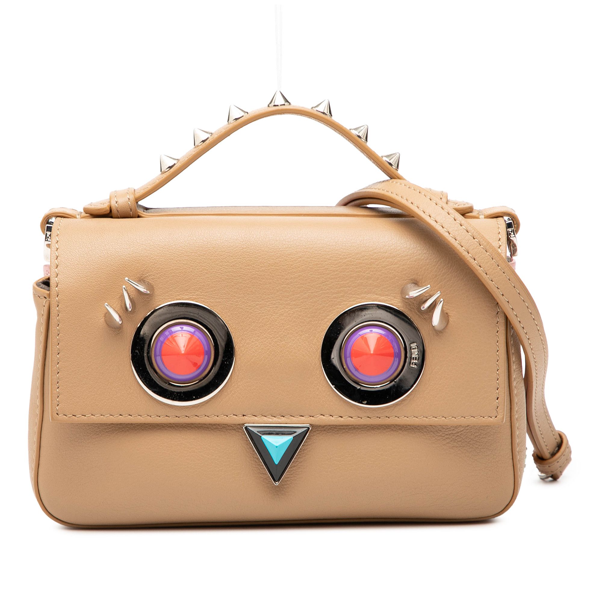 Fendi Fendi Micro Leather Hypnoteyes Double Baguette Satchel Size ONE SIZE - 1 Thumbnail