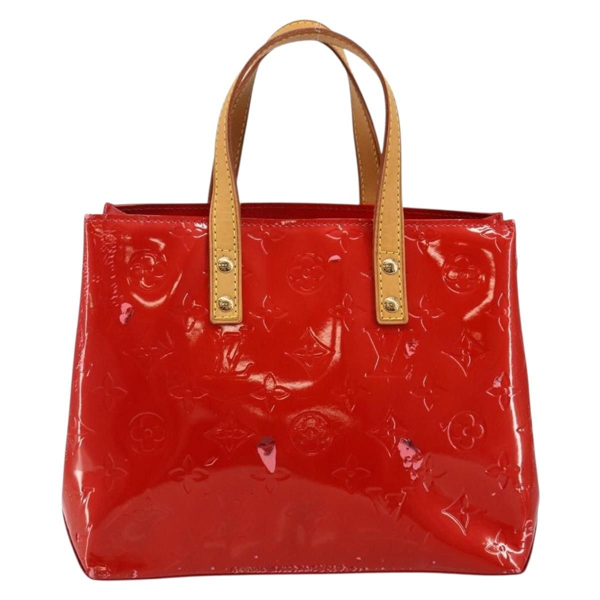 Louis Vuitton LOUIS VUITTON Monogram Vernis Reade PM Hand Bag Red Rouge Size ONE SIZE - 2 Thumbnail