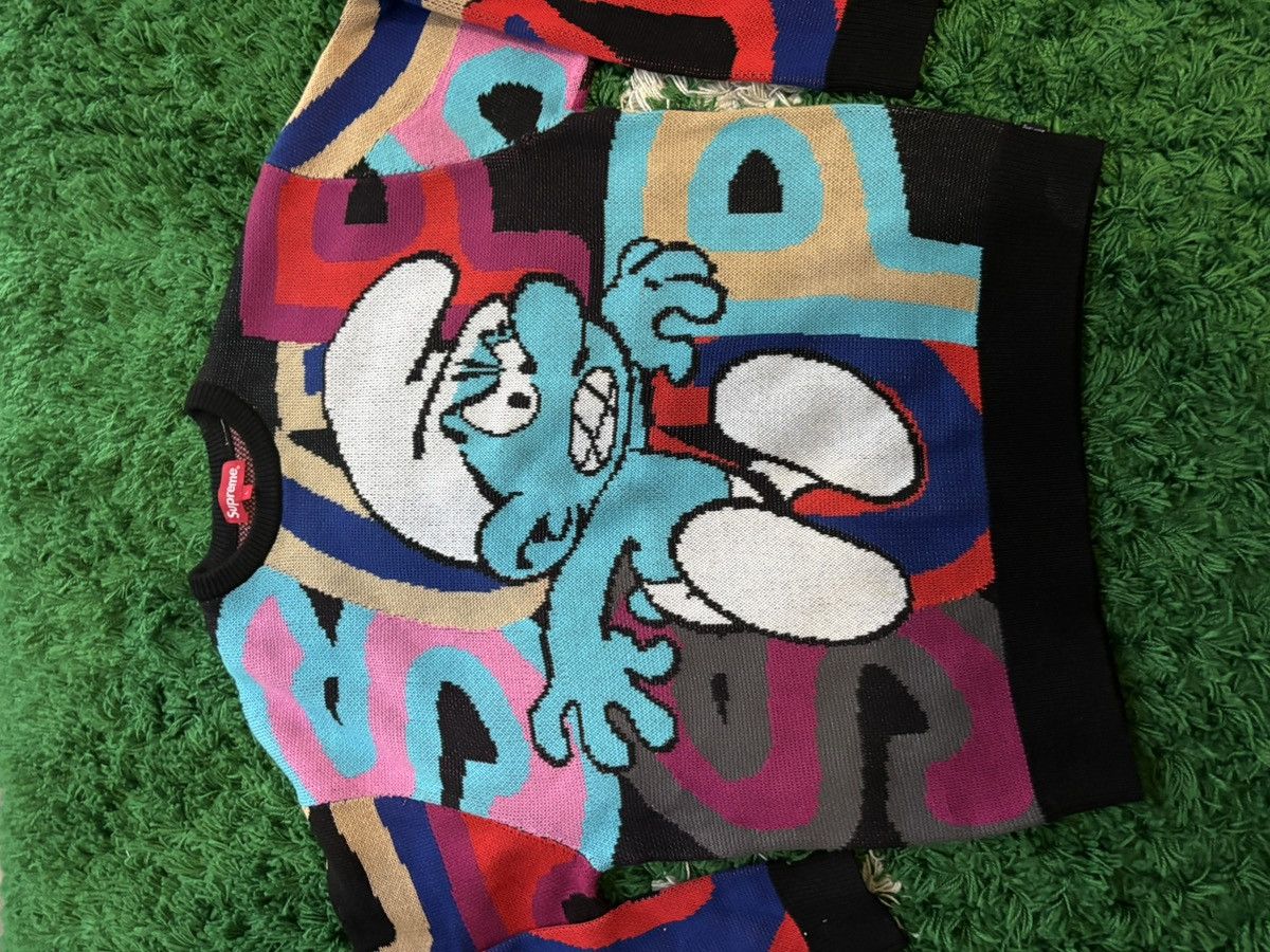 Supreme Supreme Smurfs Sweater Size US L / EU 52-54 / 3 - 1 Thumbnail