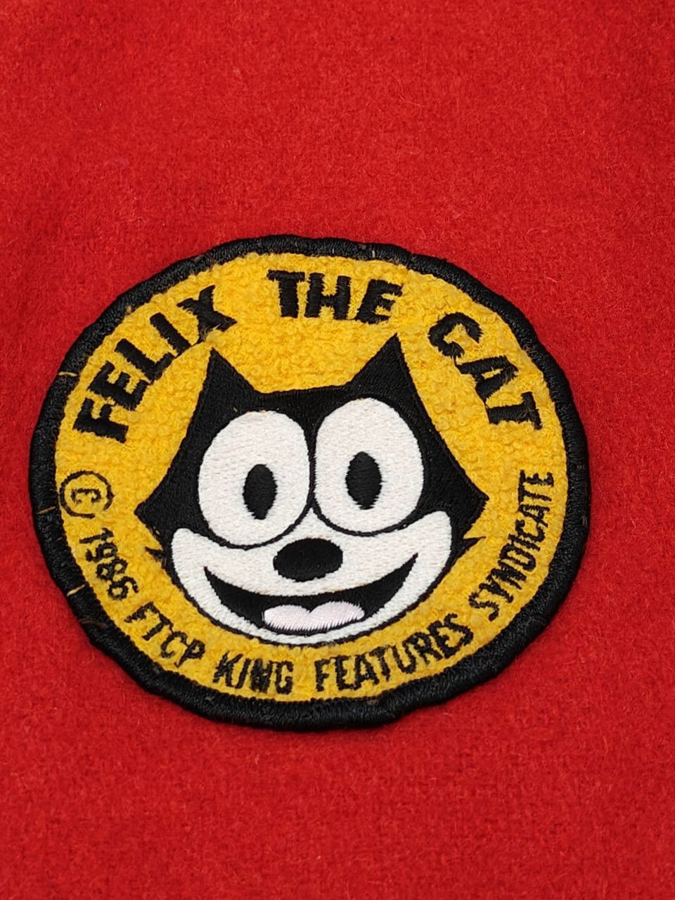 Vintage 80s Vintage Felix The Cat Wool Varsity Jacket Size US M / EU 48-50 / 2 - 8 Thumbnail