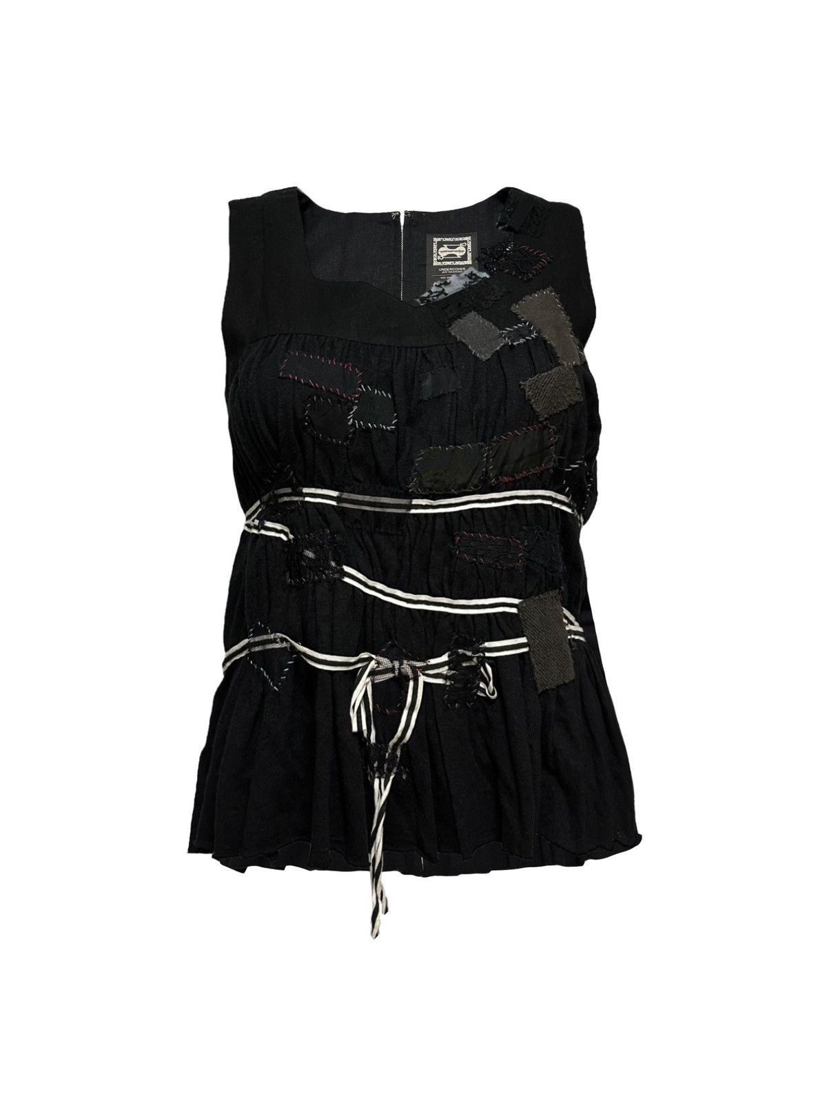 Undercover UNDERCOVER Spring Summer 2003 "Scab" Patchwork Tank Top Size S / US 4 / IT 40 - 1 Thumbnail