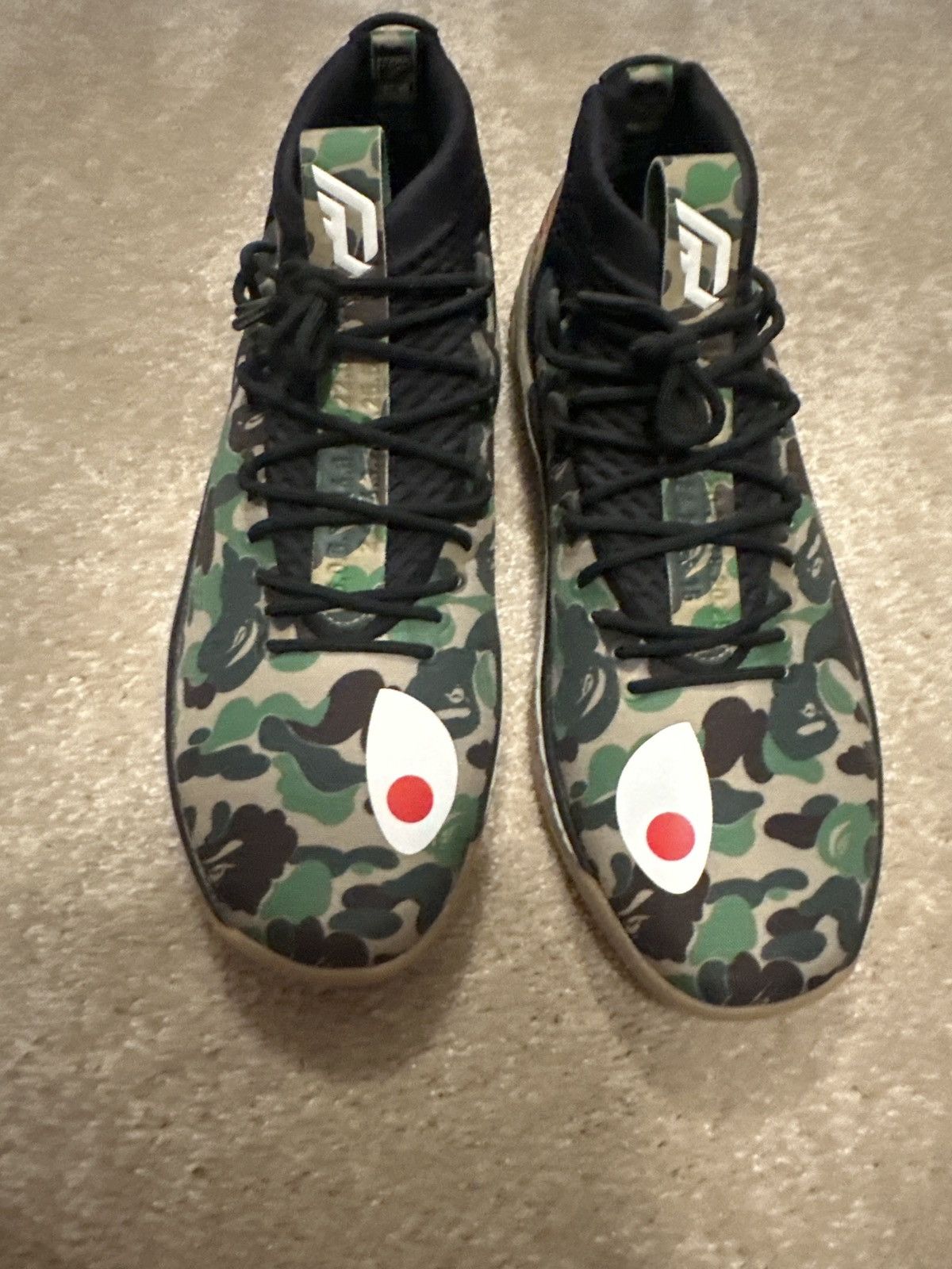 Adidas × Bape Bape x Adidas Dame 4 Bape Camo Size US 12.5 / EU 45-46 - 2 Thumbnail