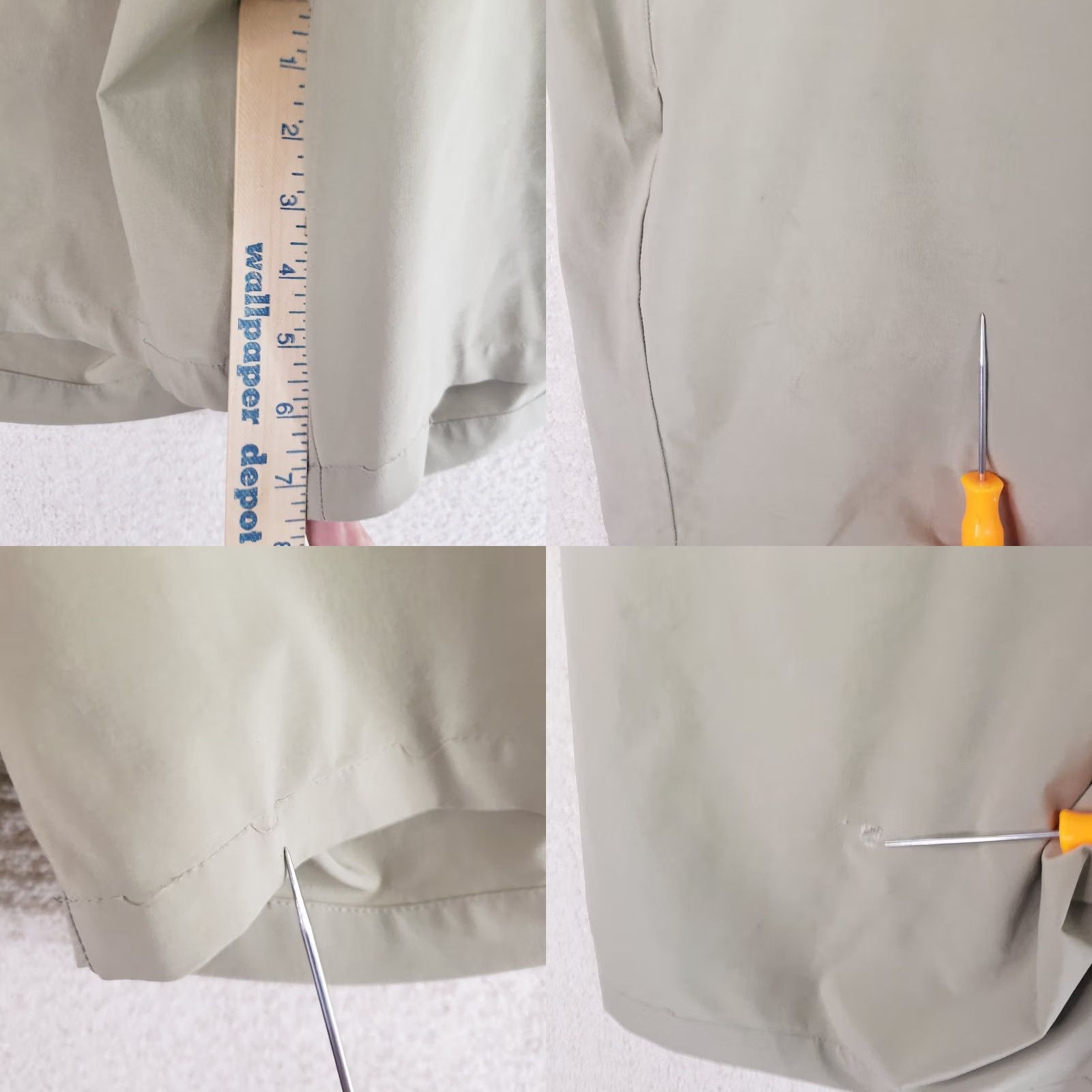 Vintage Free Fly Shorts Mens 32 Beige Solid 7.5" Inseam Polyester Spandex Pockets Logo Chino Casual Beach Outdoor Sports Size US 32 / EU 48 - 9 Thumbnail