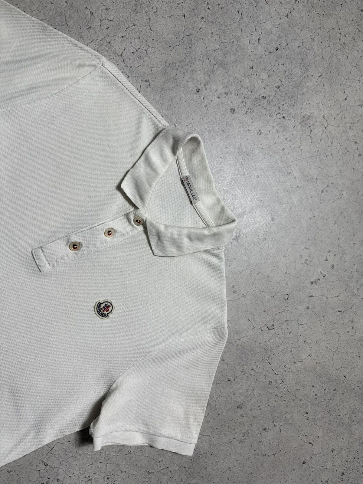 Moncler Moncler Maglia Polo Manica Corta Luxury Shirt White Size S Size US S / EU 44-46 / 1 - 4 Thumbnail