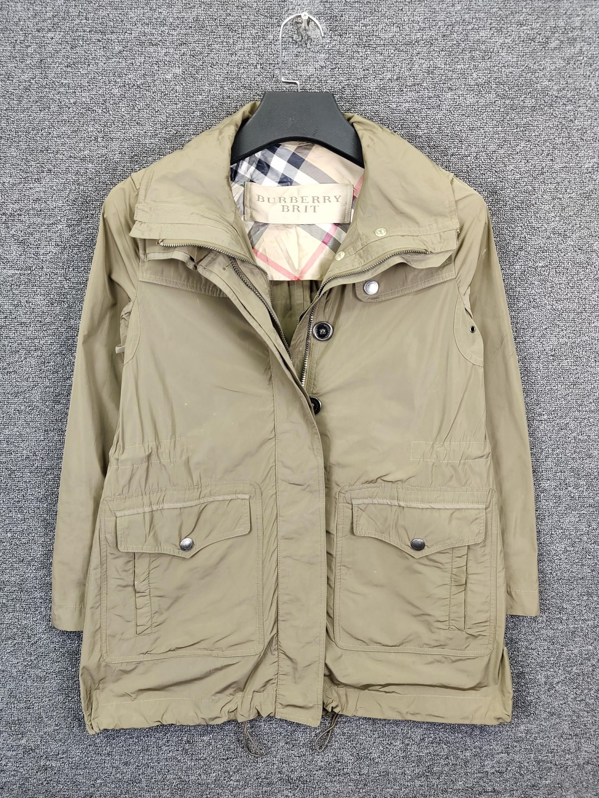Burberry Burberry Brit Field Jacket Military Khaki Green Small S