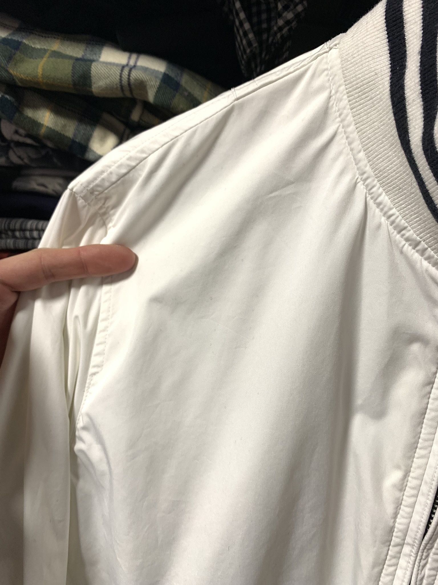 Polo Ralph Lauren Ralph Lauren Men's Windbreaker Bomber Jacket Luxury White L Size US L / EU 52-54 / 3 - 3 Thumbnail