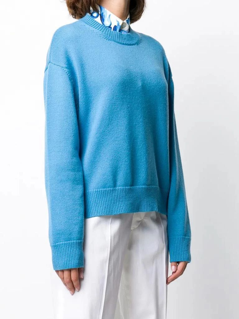 Valentino o1y0326 Cashmere Blend Sweater in Azure Size S / US 4 / IT 40 - 2 Thumbnail