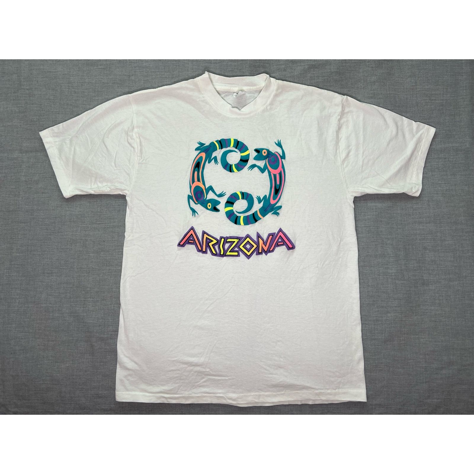 Vintage Vintage Arizona Lizard Single Stitch T-shirt Large Size US L / EU 52-54 / 3 - 1 Thumbnail