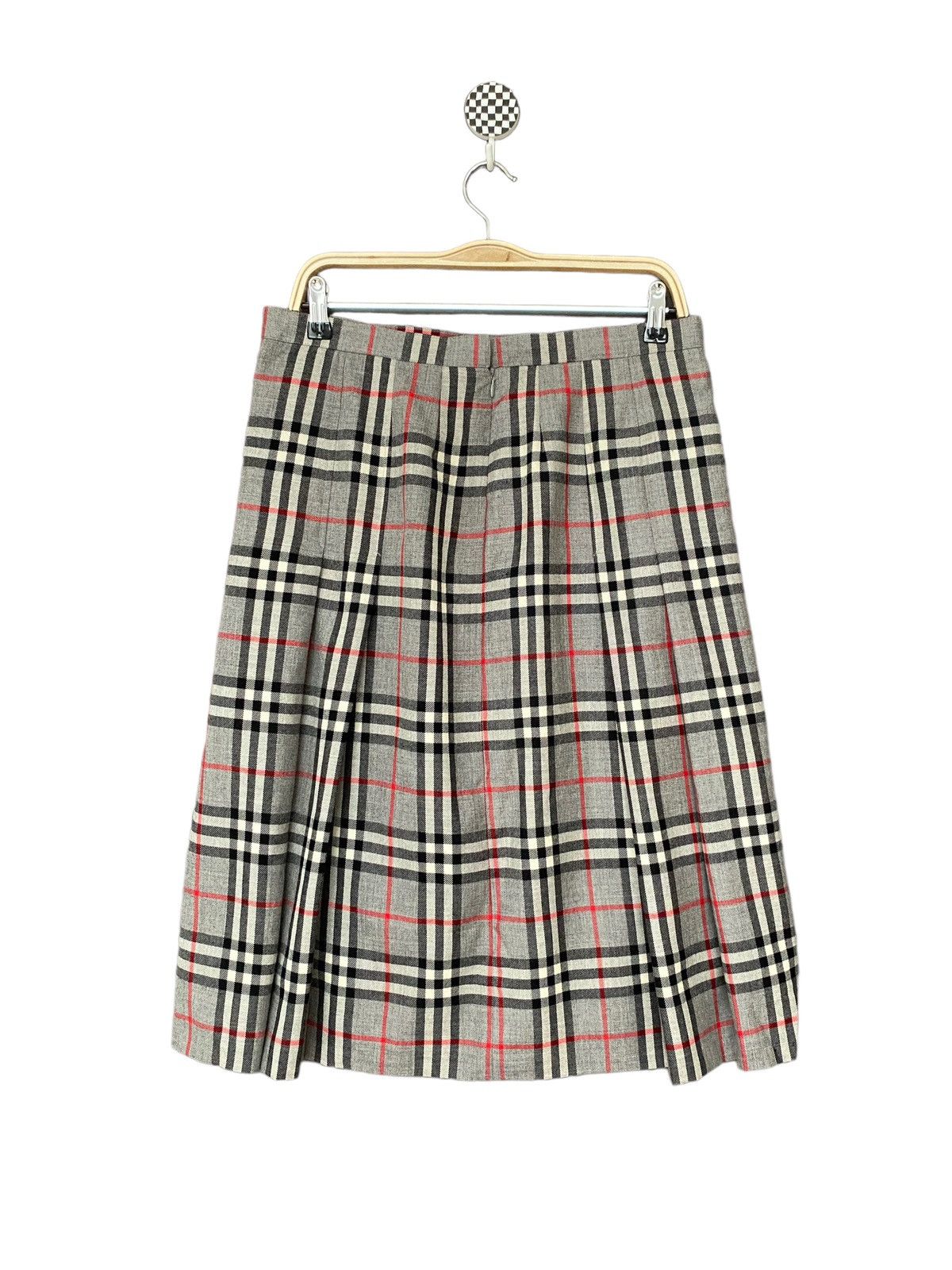 Burberry × Vintage Vintage Brand Burberry Nova check Skirt 1990s Size 32" / US 10 / IT 46 - 2 Thumbnail