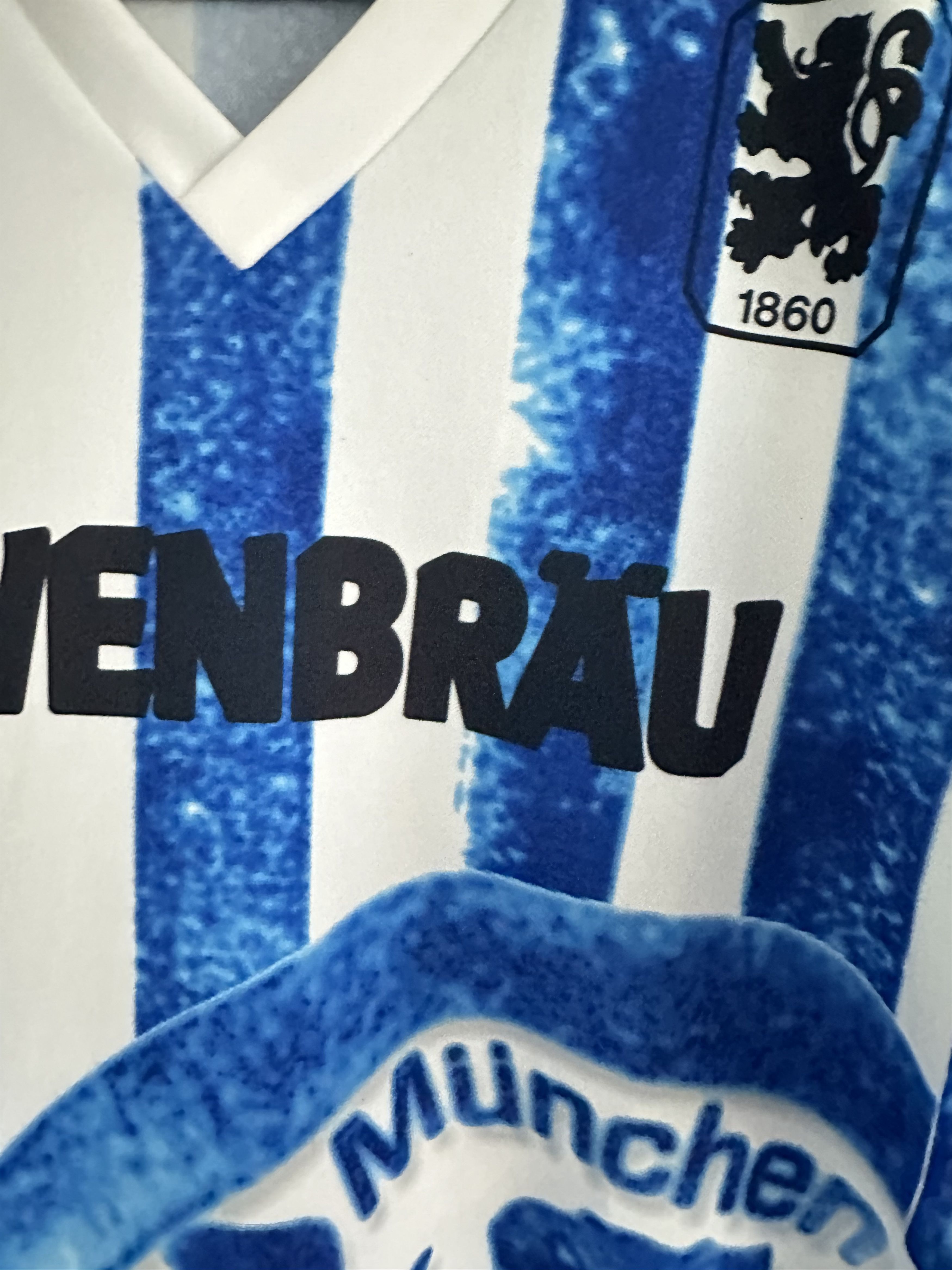 Vintage 1860 Munich football shirt 1994 Soccer Jersey Lotto Rare Size US XXL / EU 58 / 5 - 7 Thumbnail