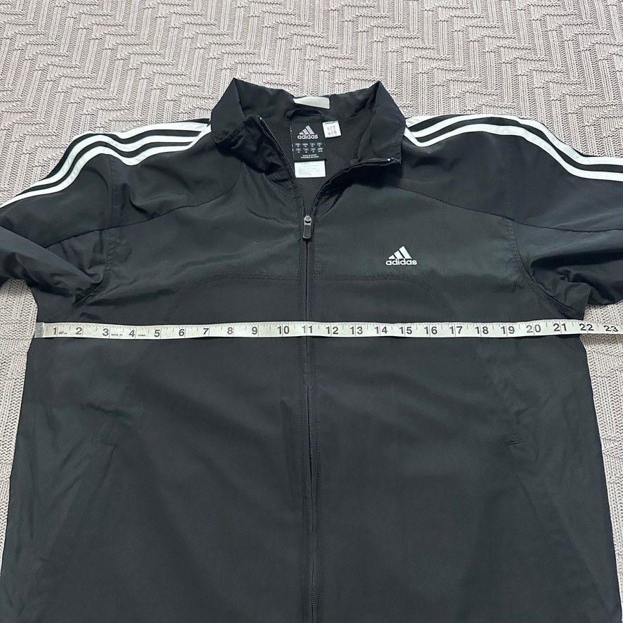 Adidas Adidas black classic three stripe windbreaker jacket size M Size US M / EU 48-50 / 2 - 5 Thumbnail