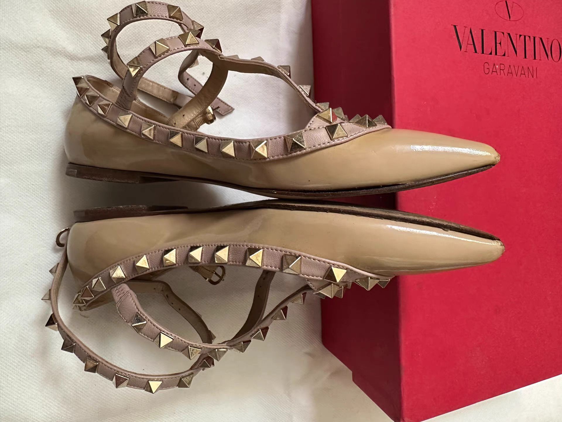 Valentino Valentino Classic Rockstud Flats。Q9 Size US 5.5 / IT 35.5 - 9 Thumbnail