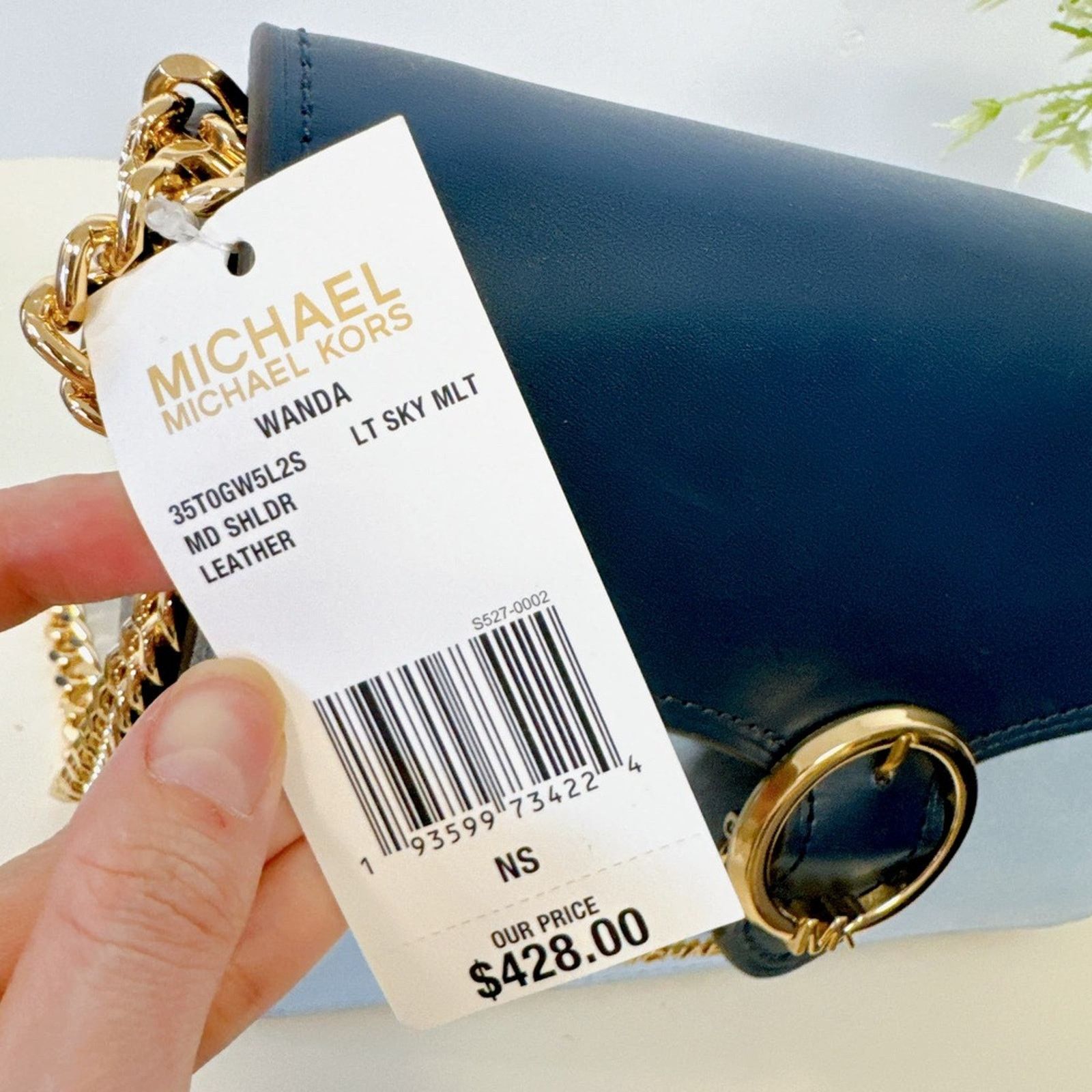 Michael Kors Michael Kors 35T0GW5L2S Medium Wanda Shoulder Leather IN LT Size ONE SIZE - 7 Thumbnail