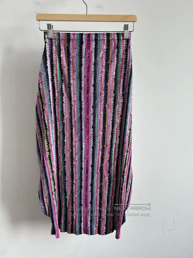 Issey Miyake Issey Miyake Purple Midi Skirt Size 22" - 2 Thumbnail