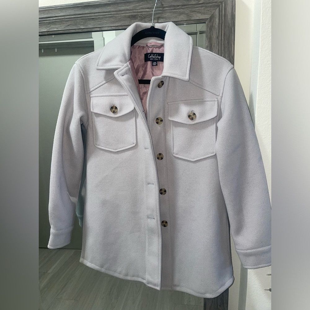 Other Coffee shop grey/light purple pea coat Size XXS / US 00 / IT 34 - 3 Thumbnail