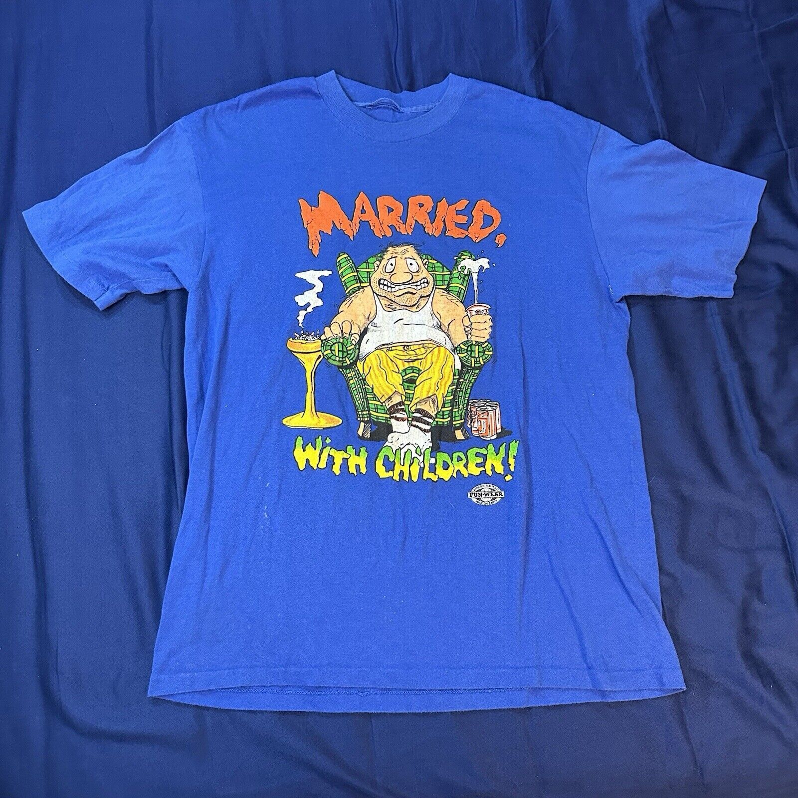 Vintage Vintage 90s Tee L Married With Kids Single Stitch Humor Size US L / EU 52-54 / 3 - 1 Thumbnail