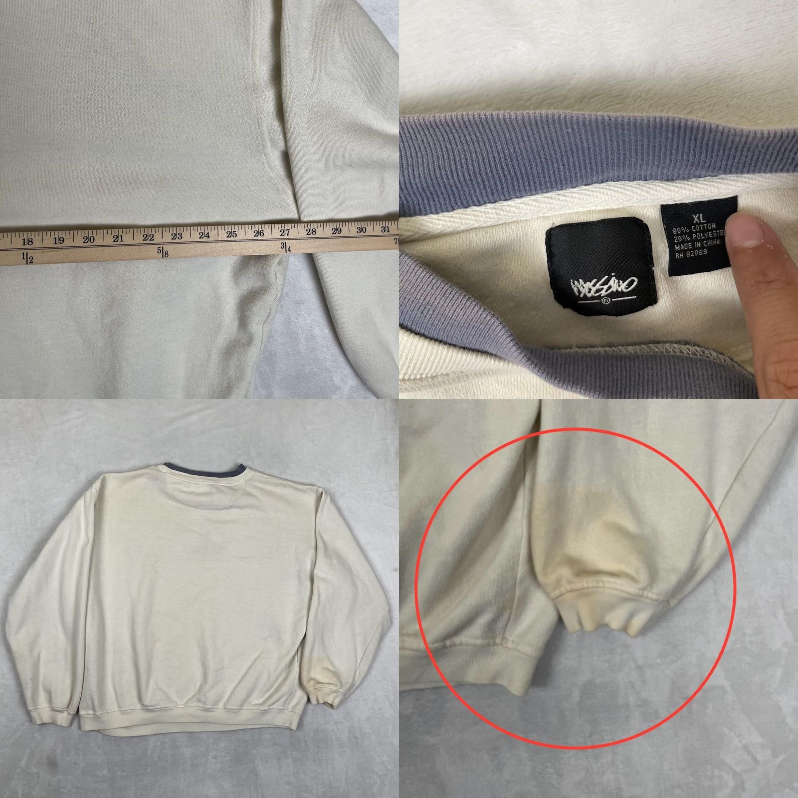 Mossimo VINTAGE Mossimo Sweatshirt Mens XL White Logo Graphic Crewneck Fleece Y2K Size US XL / EU 56 / 4 - 8 Thumbnail