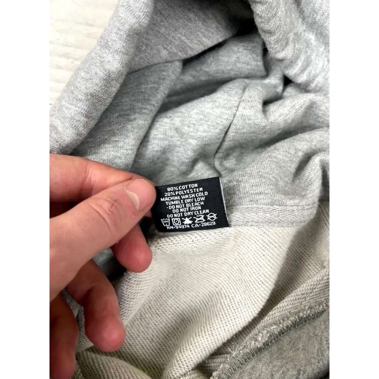 Logo 7 VINTAGE Stussy Hoodie Gray S Men Skateboarding Big Logo Dice Size US S / EU 44-46 / 1 - 6 Thumbnail