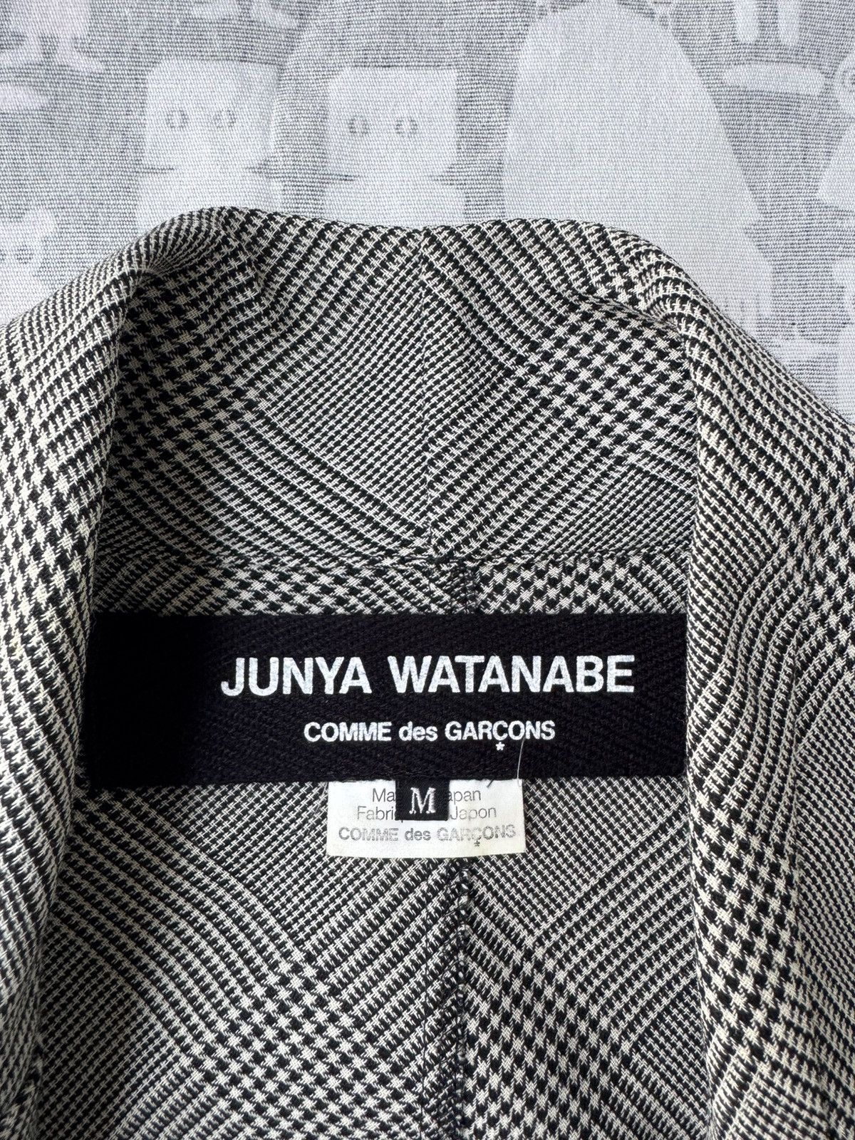 Junya Watanabe Junya Watanabe SS04 Asymmetrical Draped Houndstooth Coat Size M / US 6-8 / IT 42-44 - 12 Thumbnail