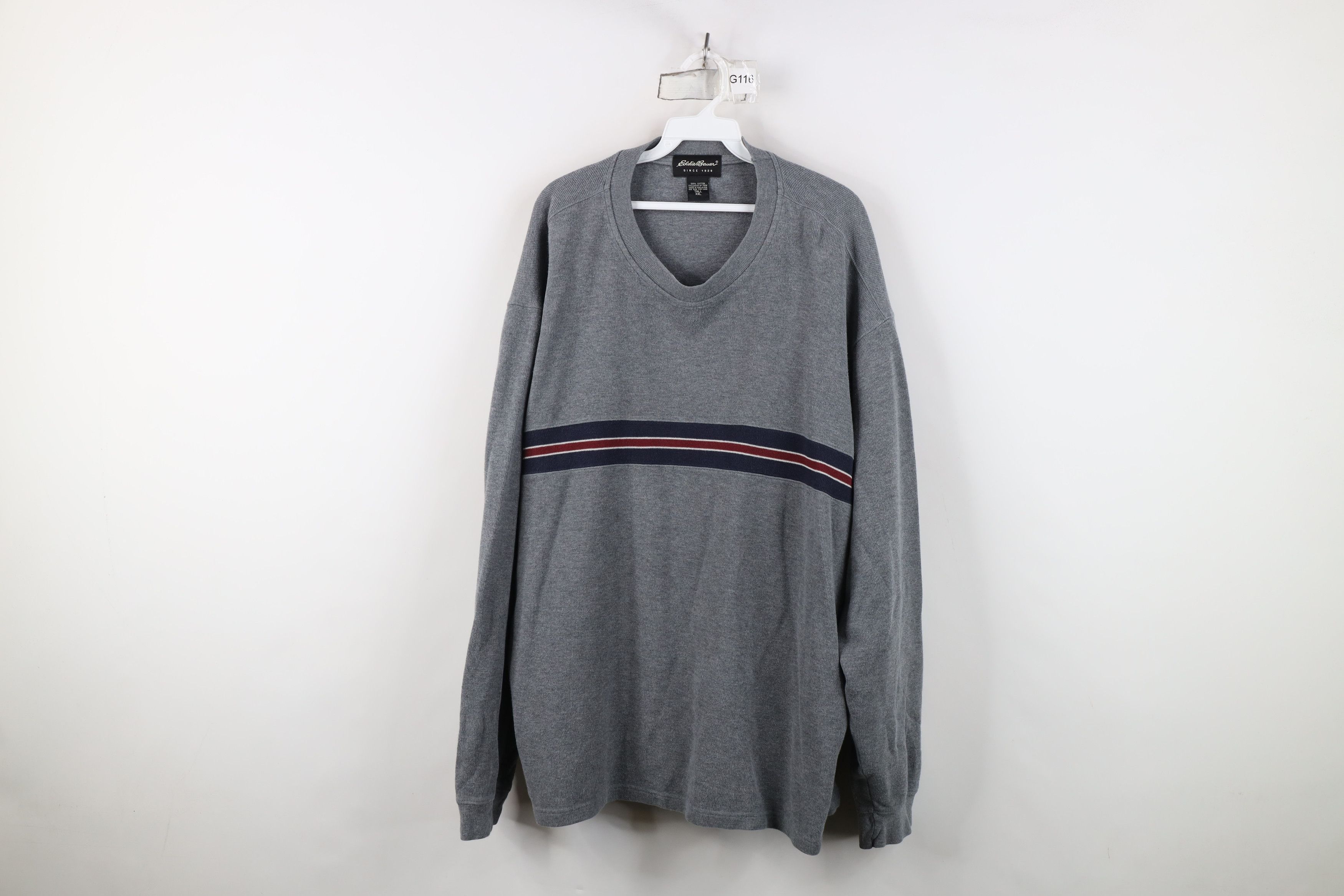 Eddie Bauer Vintage Eddie Bauer Heavy Ribbed Knit Long Sleeve T-Shirt Size US XXL / EU 58 / 5 - 1 Thumbnail