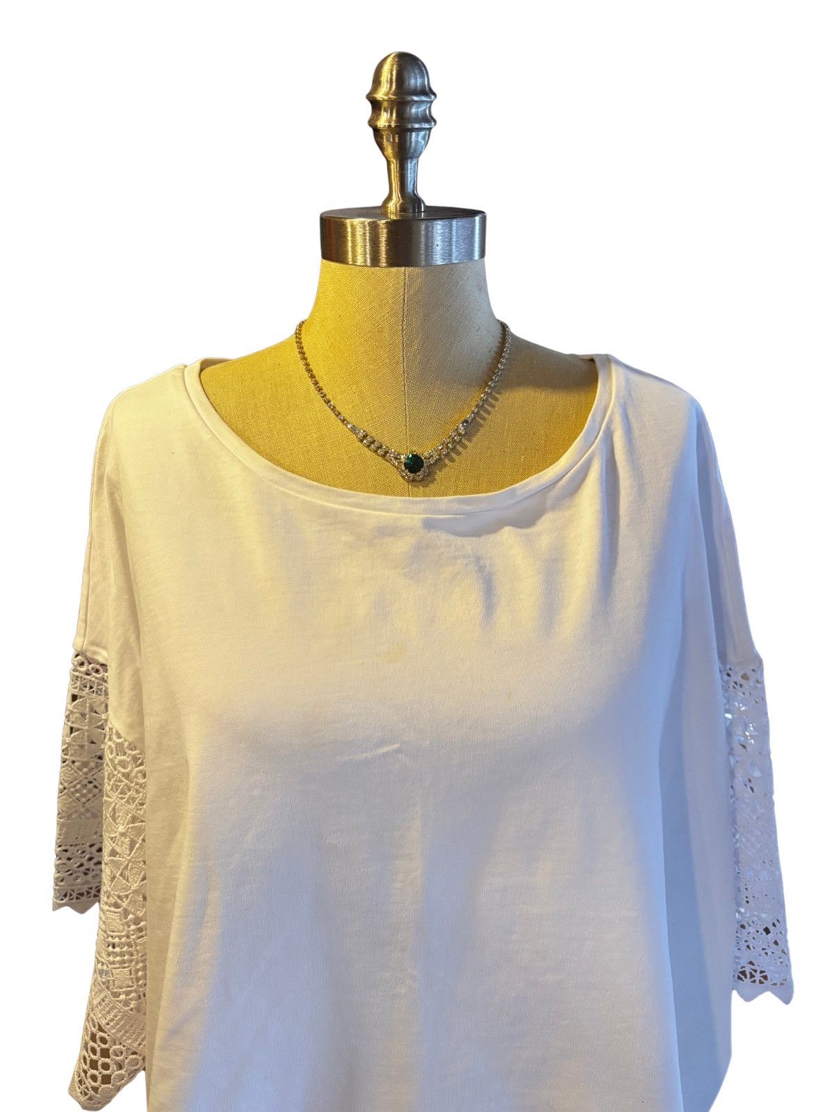 Other Womens white lace Top.wt0225 Size 3XL / US 20-22 - 2 Thumbnail