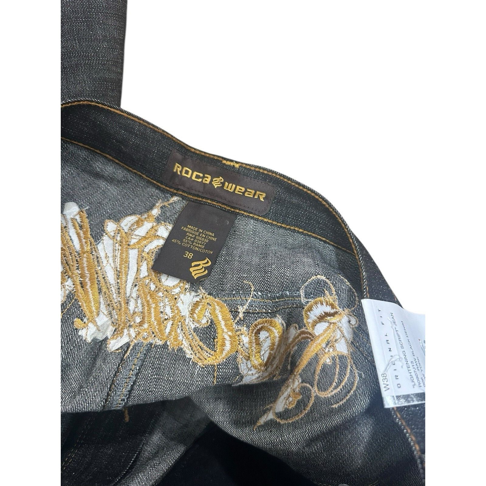 Rocawear Vintage Y2K Rocawear Jeans Mens 38 Denim Baggy Hip Hop Black Size US 38 / EU 54 - 5 Thumbnail