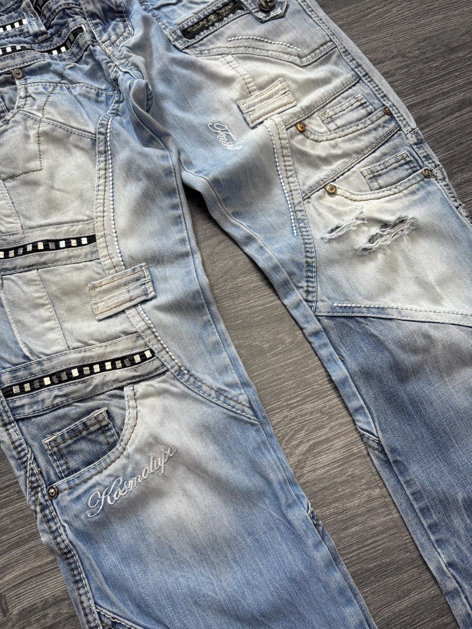 Japanese Brand Japanese Y2K Kosmo Lupo Jeans distressed Denim pants jeans Size US 32 / EU 48 - 4 Thumbnail