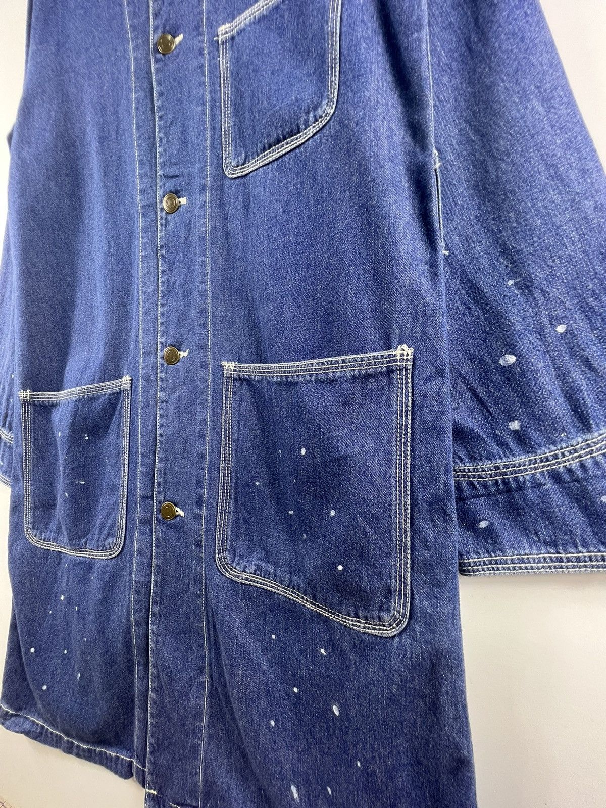 HARE × Japanese Brand 🔥 Hare Japan Soft denim Splatter Paint Long Chore - M Size M / US 6-8 / IT 42-44 - 4 Thumbnail