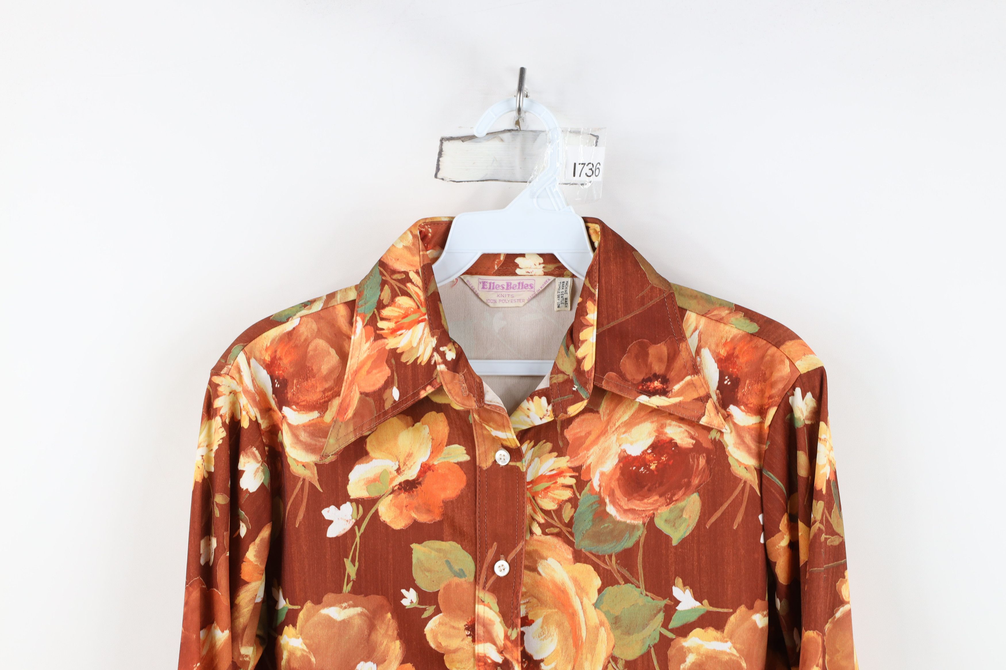 Vintage Vintage 70s Streetwear All Over Print Knit Button Shirt Size XL / US 12-14 / IT 48-50 - 2 Thumbnail