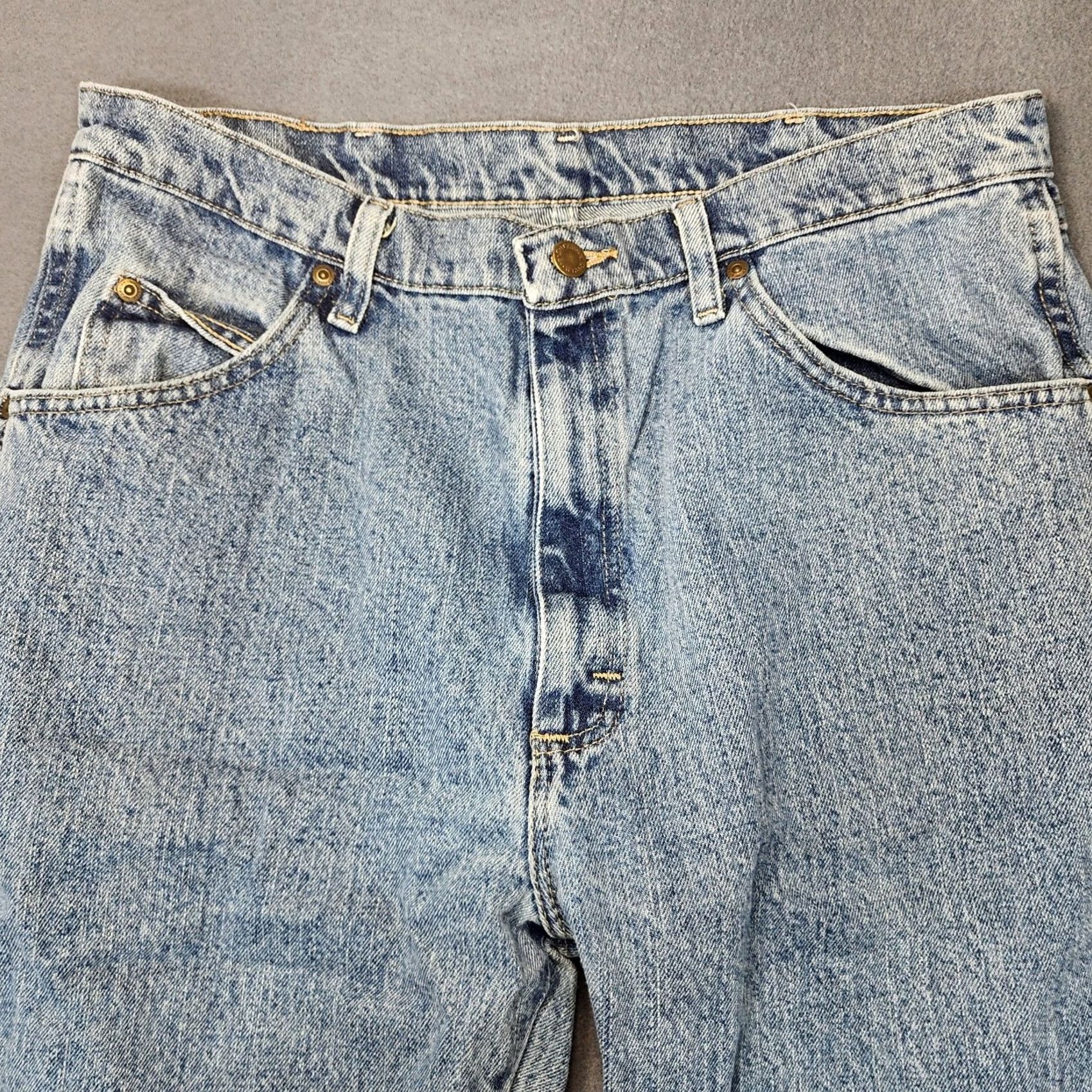 Wrangler Wrangler Blues Jeans 34x31 Straight Relaxed 5-Pocket Denim Mens Baggy Grunge Retro Y2K Size US 34 / EU 50 - 7 Thumbnail