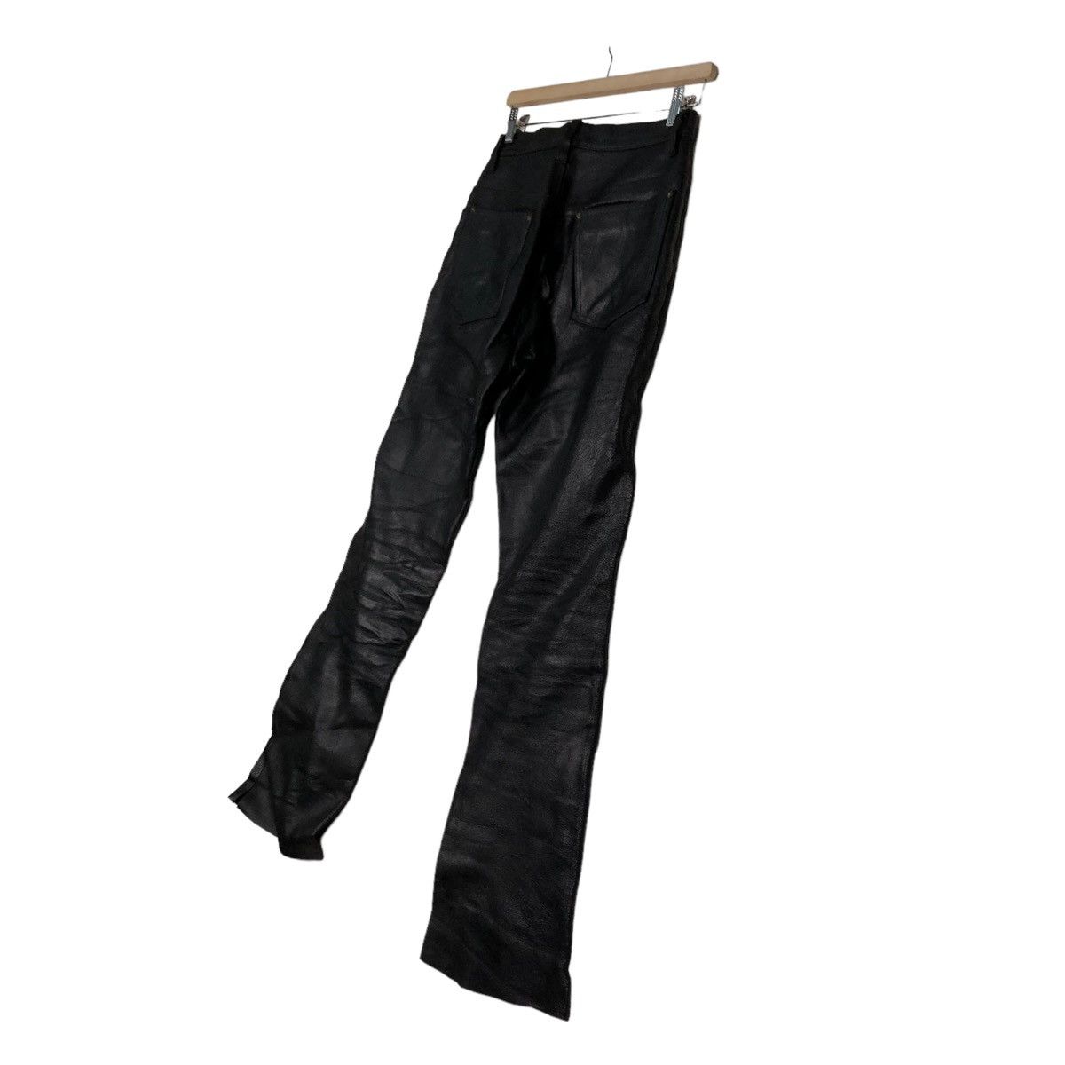 Harley Davidson 🔥VINTAGE LEATHER BIKER PANTS HARLEY DAVIDSON USA RACER Size US 28 / EU 44 - 10 Thumbnail