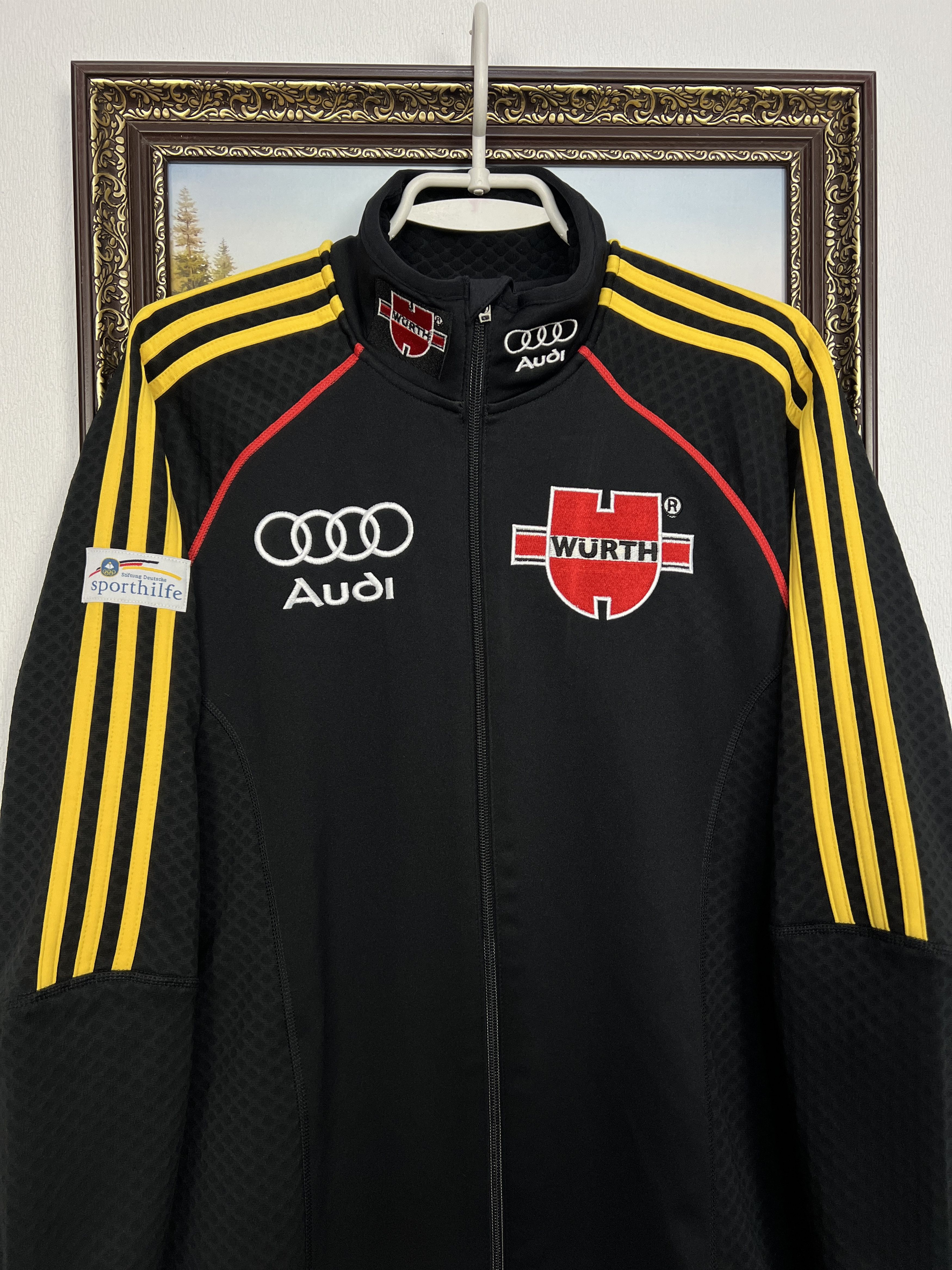 Adidas Vintage Germany Ski Olympic Team Wurth Jacket Track Top Size US M / EU 48-50 / 2 - 2 Thumbnail