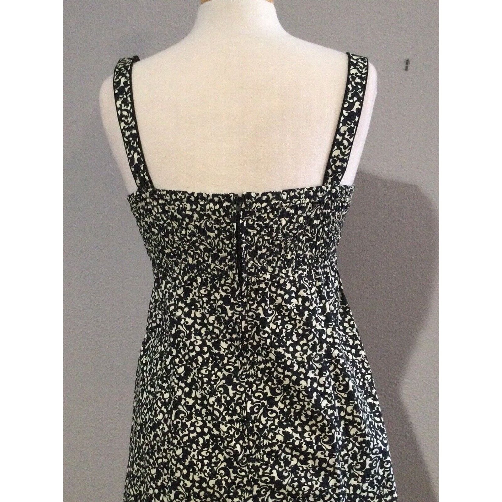 Vintage R&K Originals Black & White A Line Sundress Size 8 Size M / US 6-8 / IT 42-44 - 11 Thumbnail